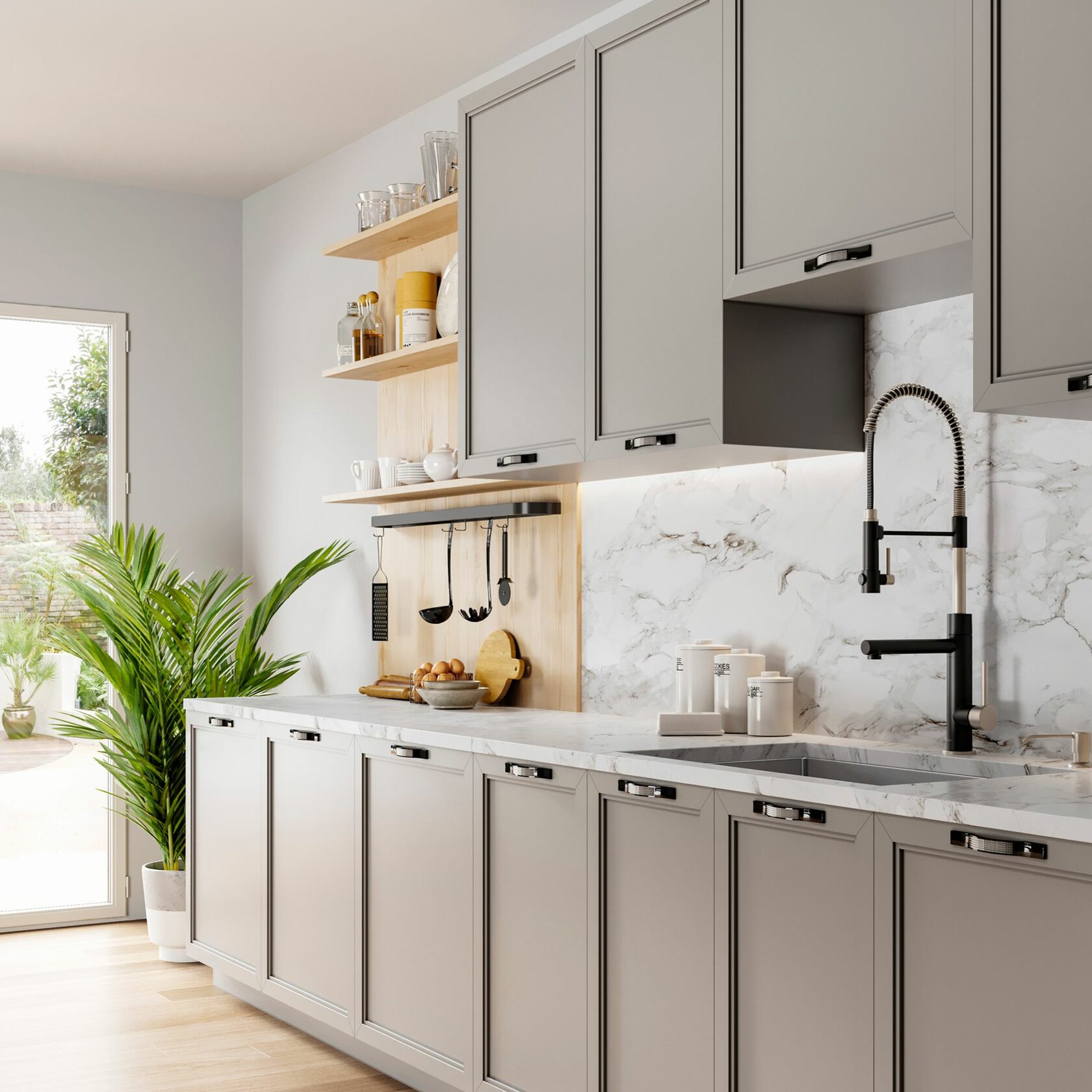 Кухонний змішувач Kraus KPF-1603SFSMB - изображение 8