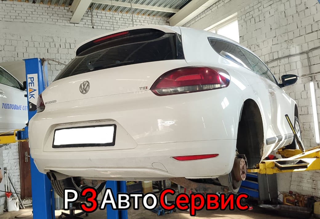 Volkswagen Scirocco 2010 г.в. Замена заднего правого ступичного подшипника. Р3 Автосервис. 📍 Колпино, Рабочий пер. 3