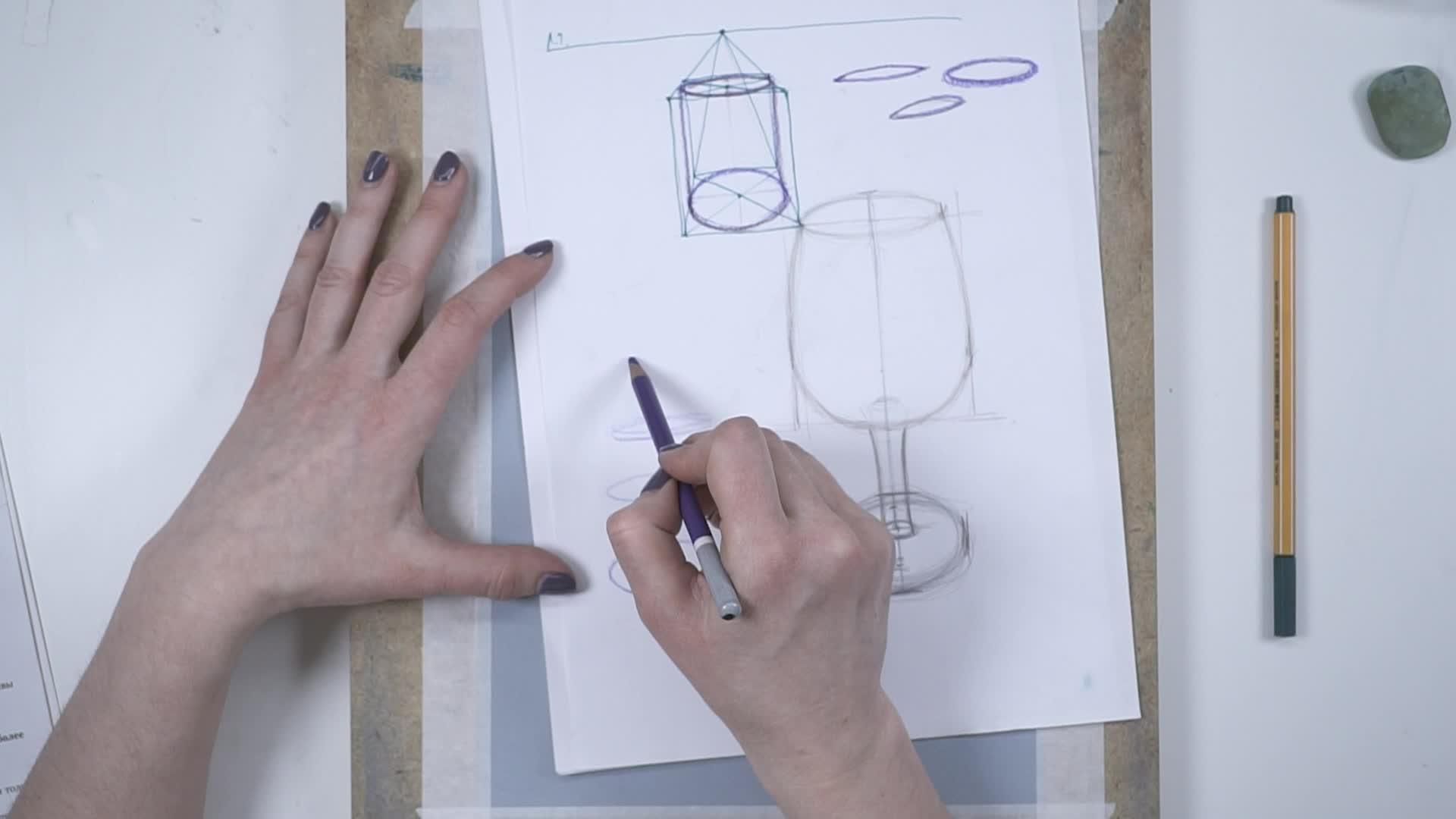 Правильный захват ручки. Стрелки карандашом для глаз. Рисунки с помощью линейки. Стрелки на глазах. Рисуем с помощью карандашей.