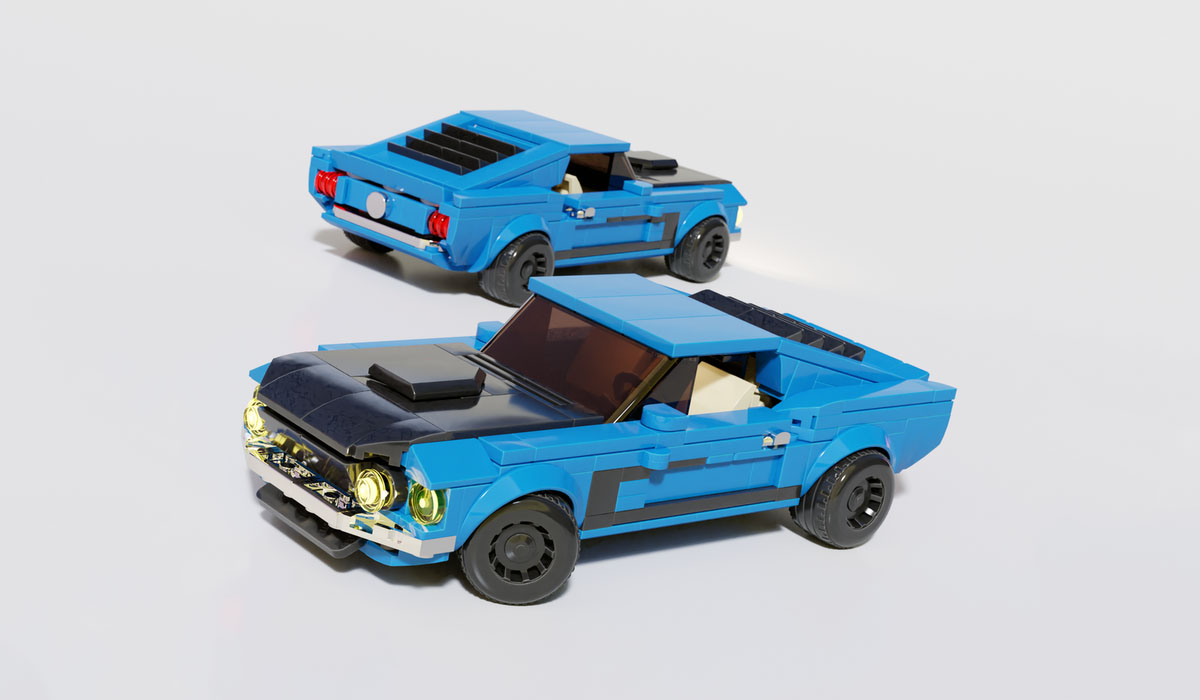 LEGO самоделка: Ford Mustang Boss 302 (рис. 1)