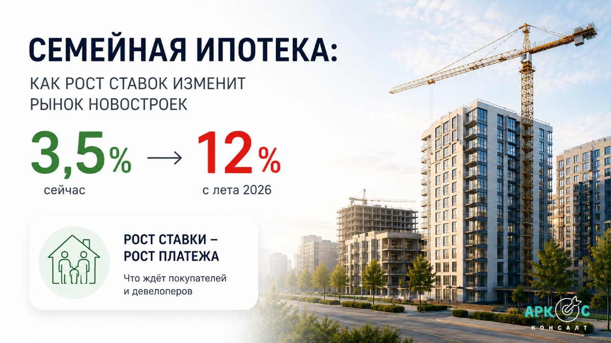 Повышение ставки по семейной ипотеке и рынок новостроек 2026