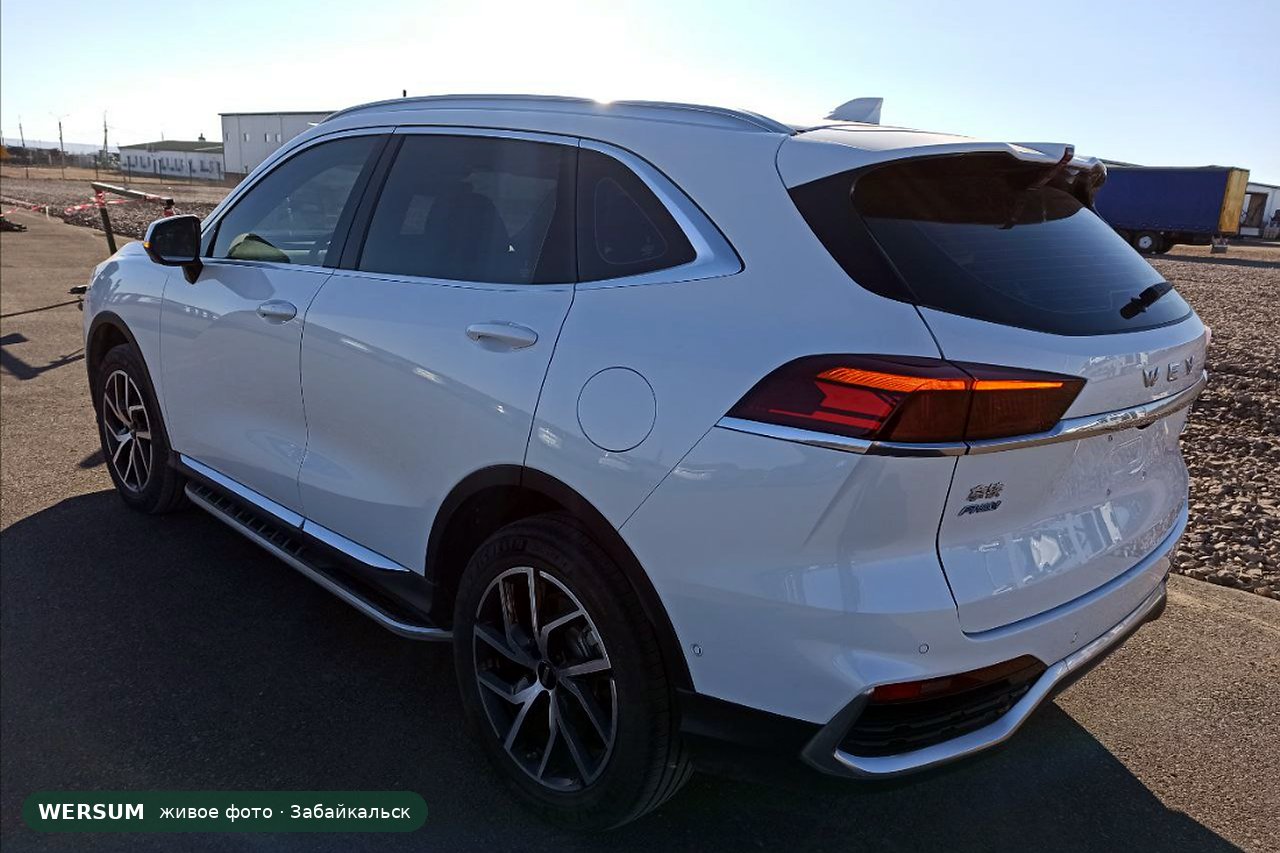 WEY Latte, сзади: надписи WEY и 拿铁 PHEV