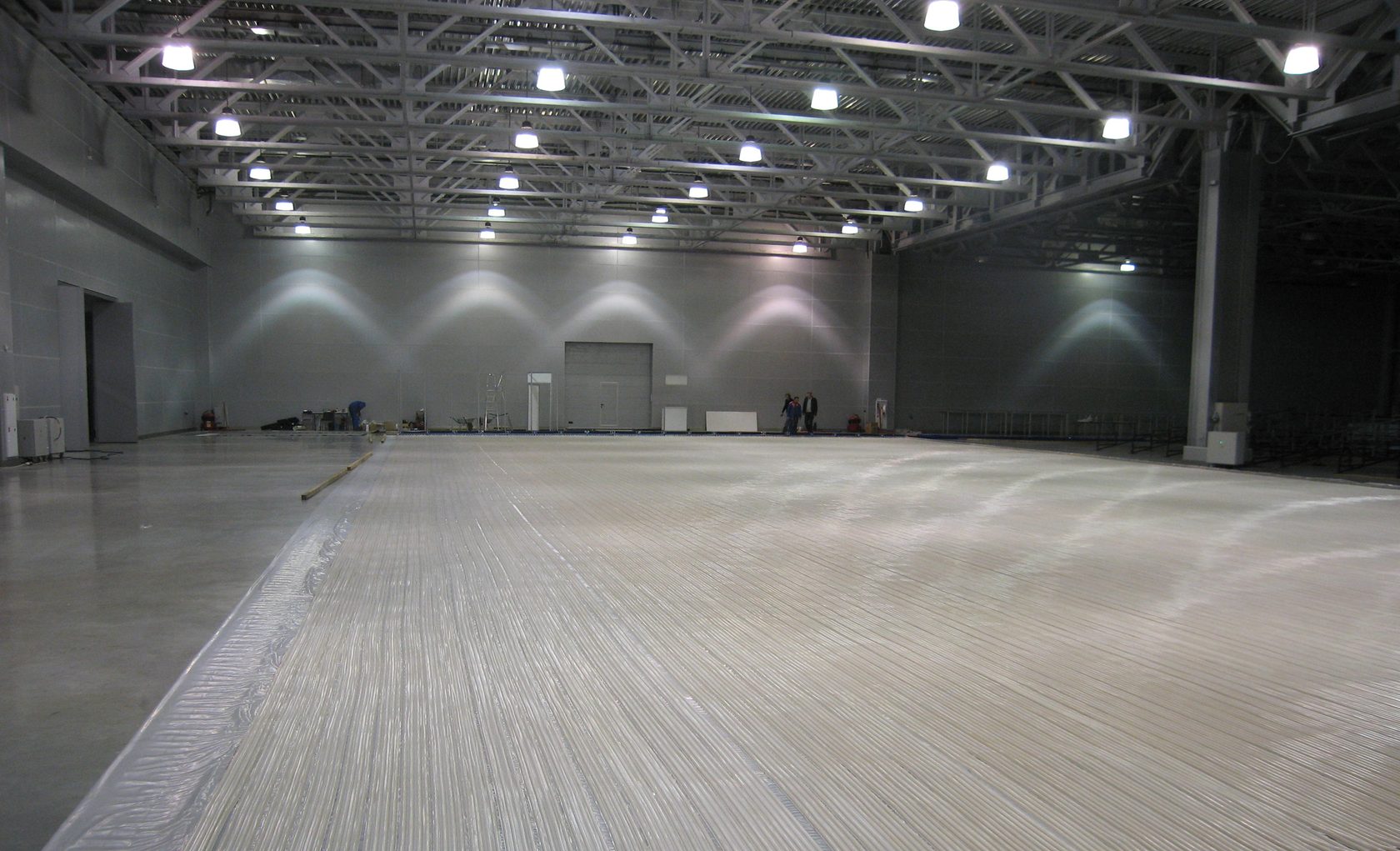 Строительство ледового катка