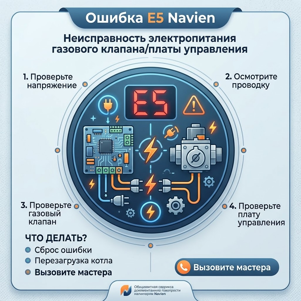 Ошибка Е5 Navien NGB 210 NGB 150. Неисправность платы управления