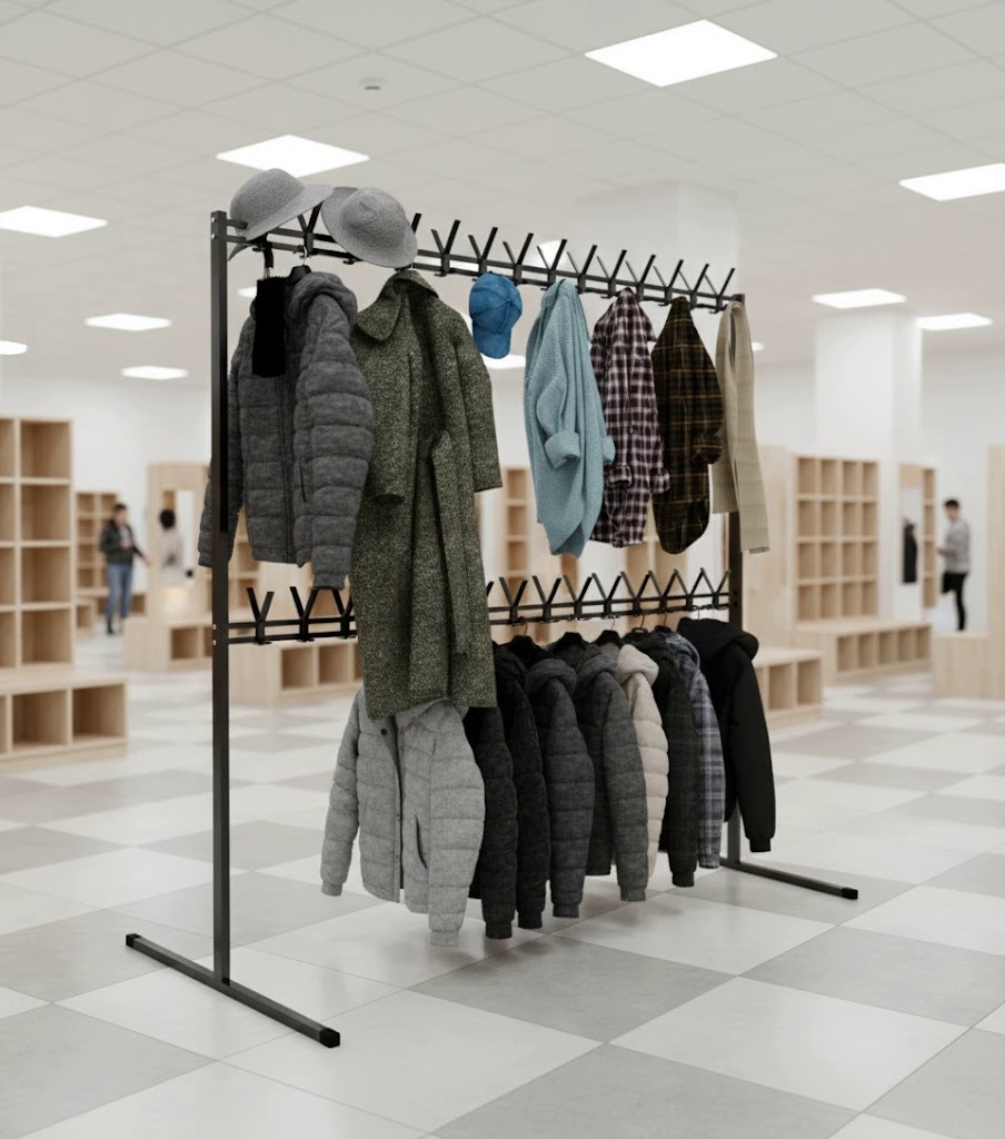 Вешалки гардеробные ООО «ОПОРА Д» — прочные, для офисов, школ и больниц