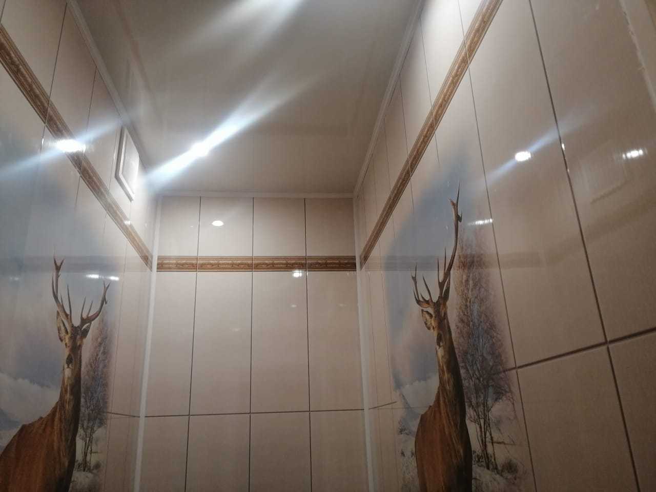 отделка стен ванной комнаты пластиковыми панелями фото