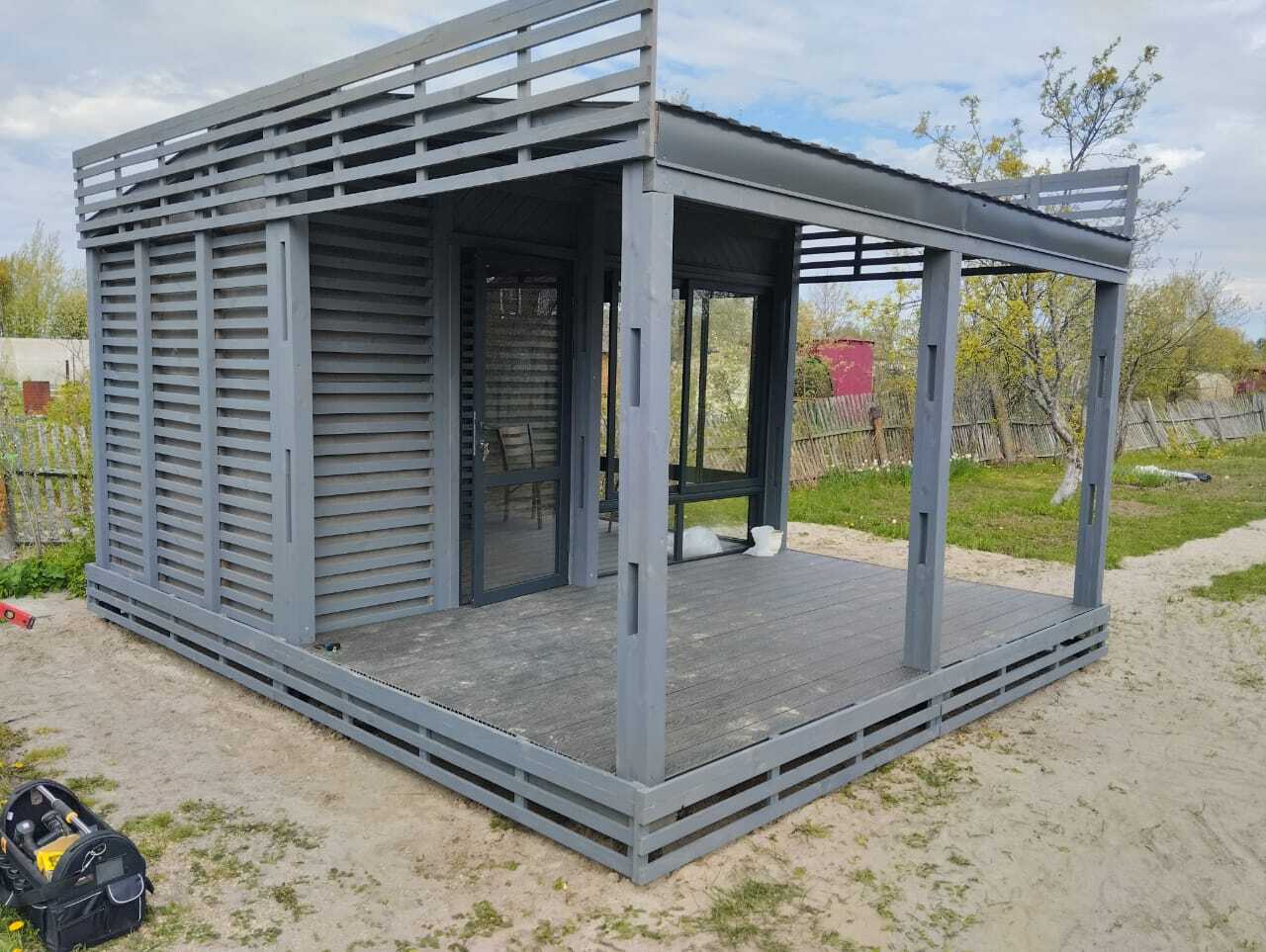 Сборный дом в Лабинске веранда