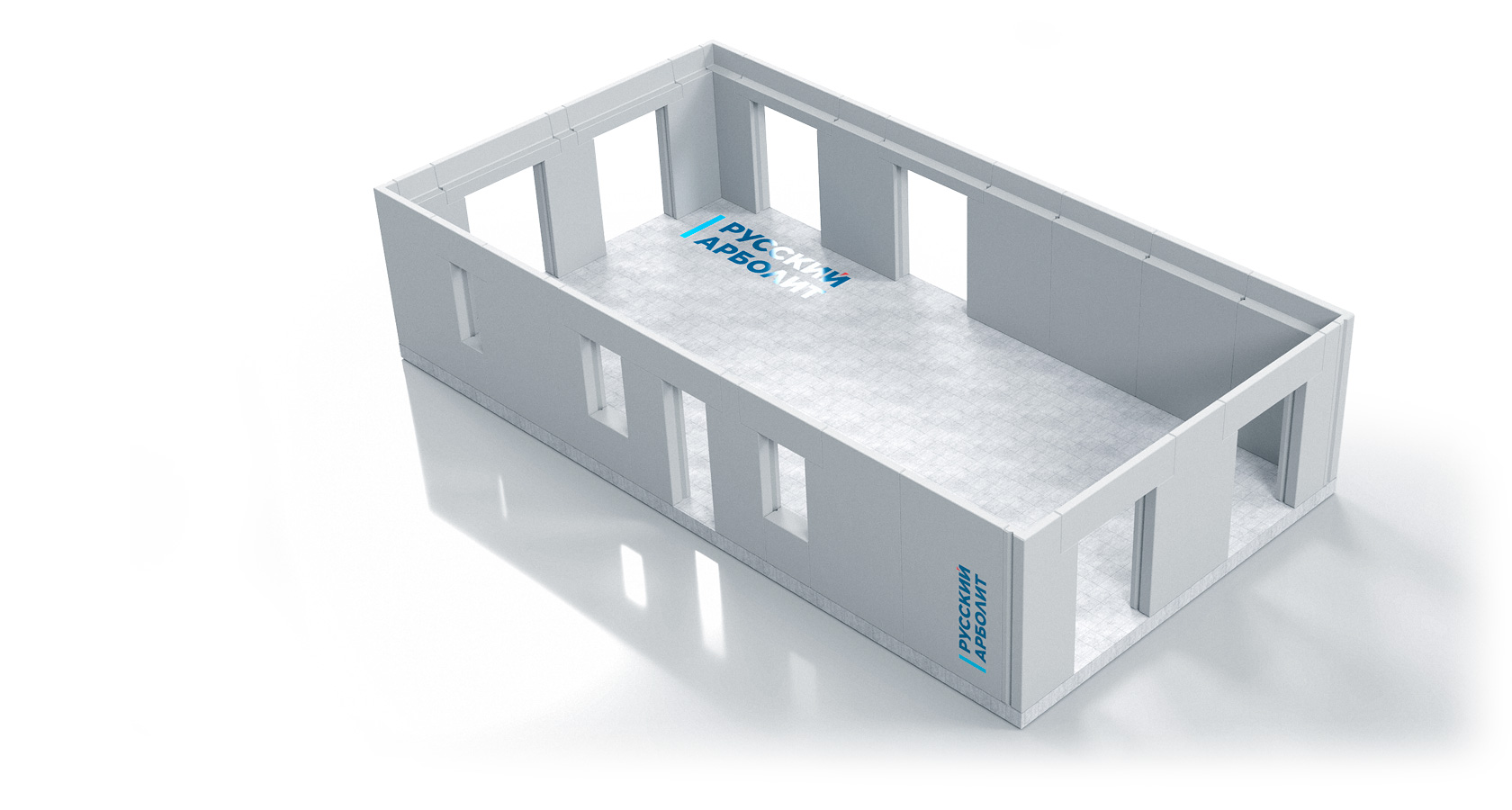 Проект дома из арболитовых панелей 97 м² – SA018