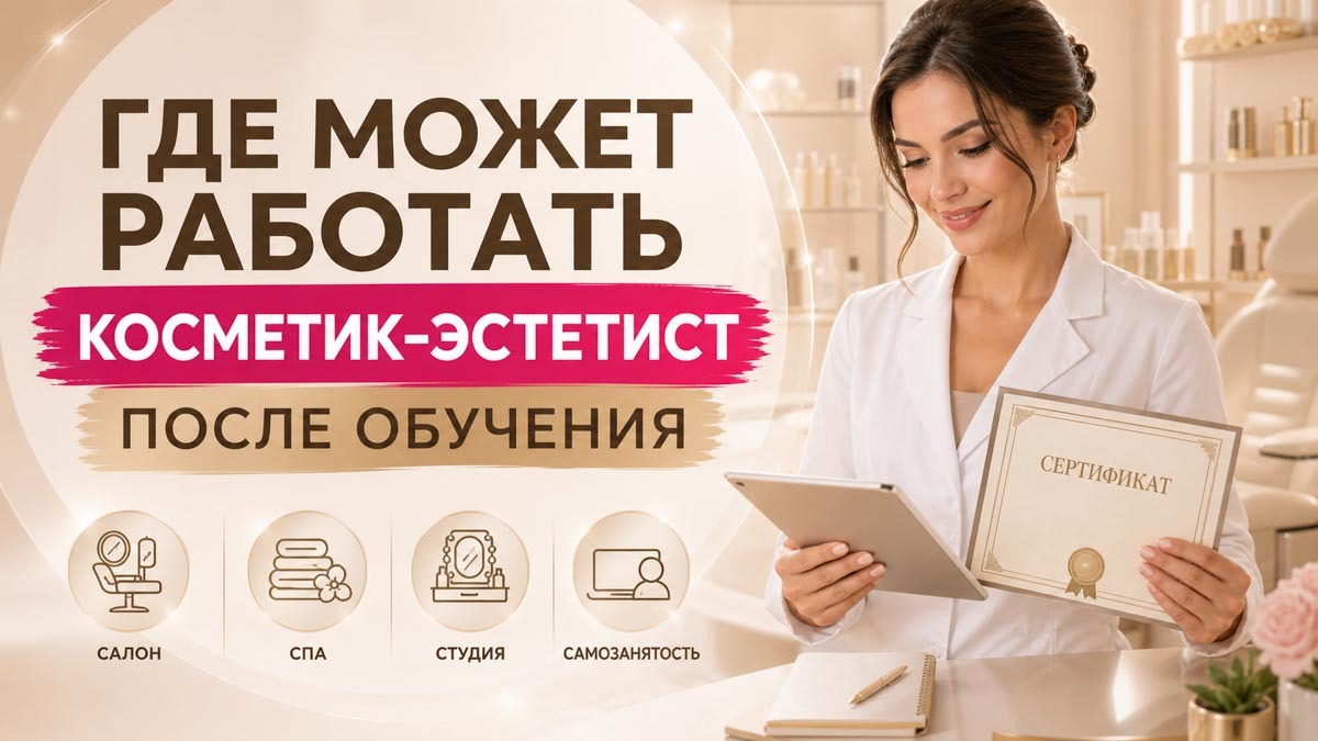 Где может работать косметик-эстетист после обучения