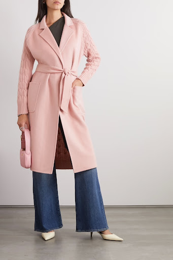 An elegant belted coat like this one is perfect for the beauties with the hourglass body type