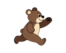 bear running