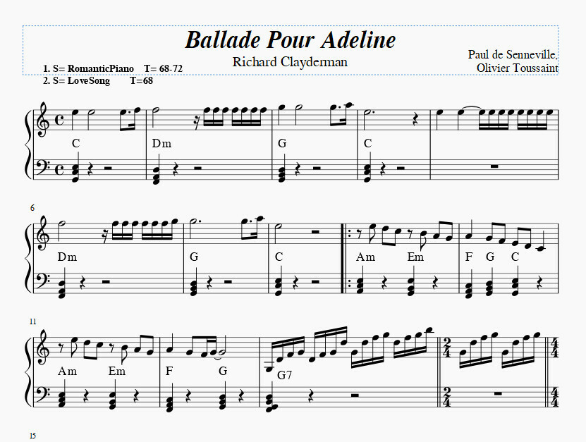 Ballade Pour Adeline