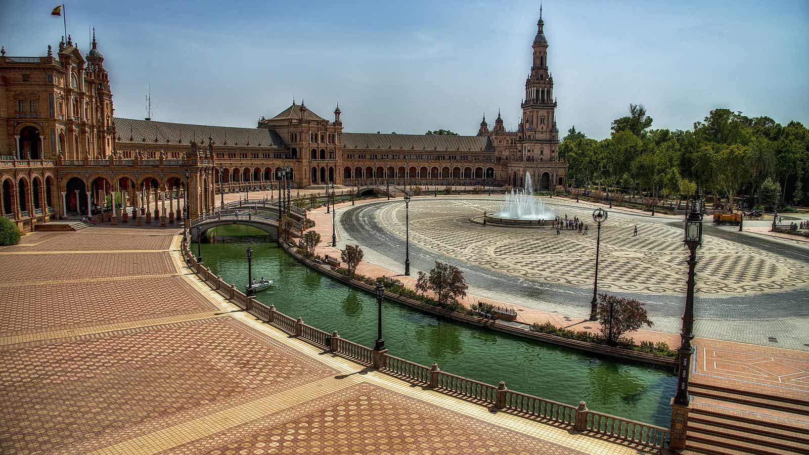 Sevilla. Севильская площадь Испании. Площадь Испании (Севилья). Испания, Андалусия, Севилья, площадь Испании. Севилья площадь Испании дворец.