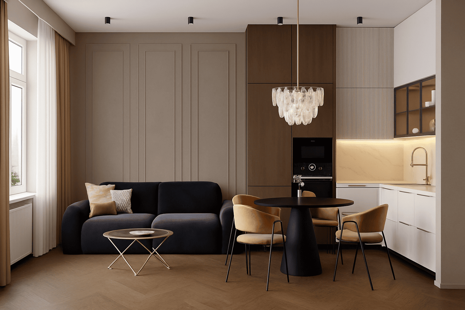 Гостиная-кухня