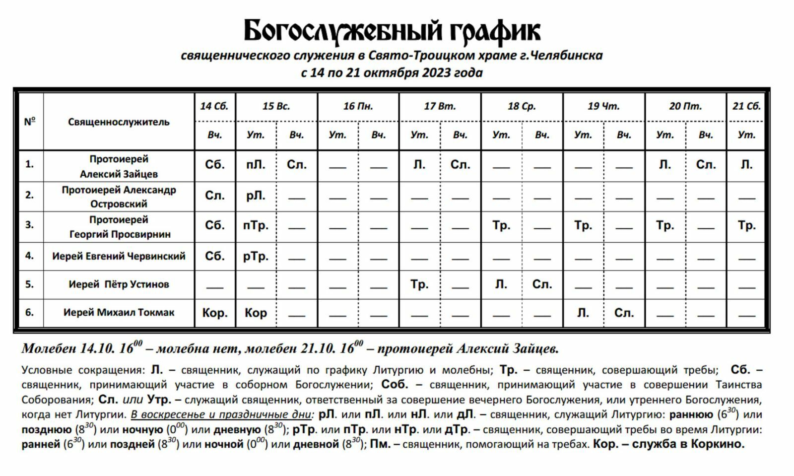 Ангарск храм Святой Троицы расписание служб.