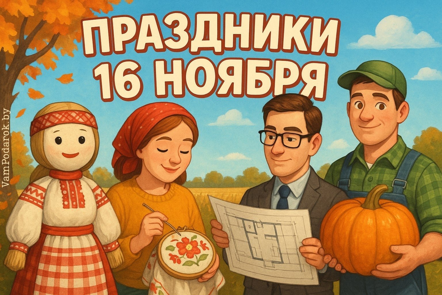 Праздники 16 ноября 2025 года – открытки и картинки