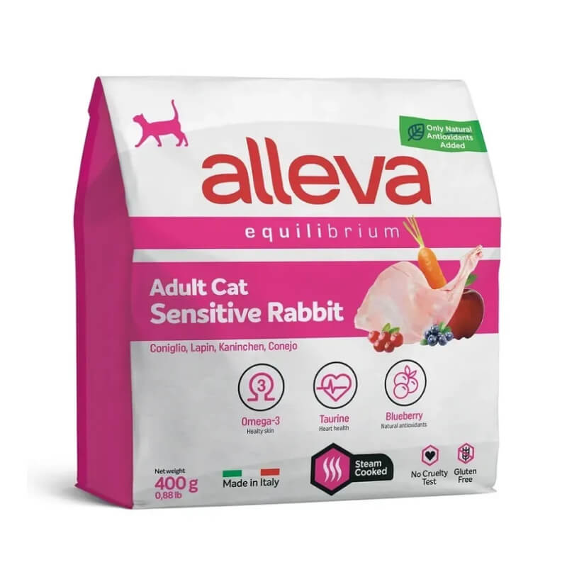 Alleva Equilibrium Sensitive с кроликом для взрослых кошек