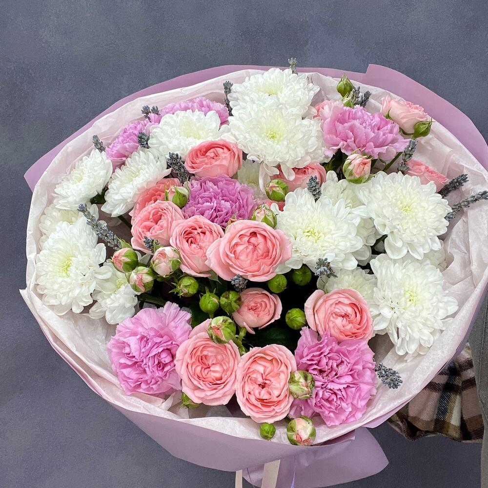 Букет в нежных тонах «Акварель» Букетная 54