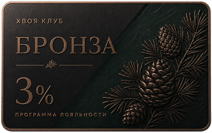 Карта программы лояльности Бронза — скидка 3%