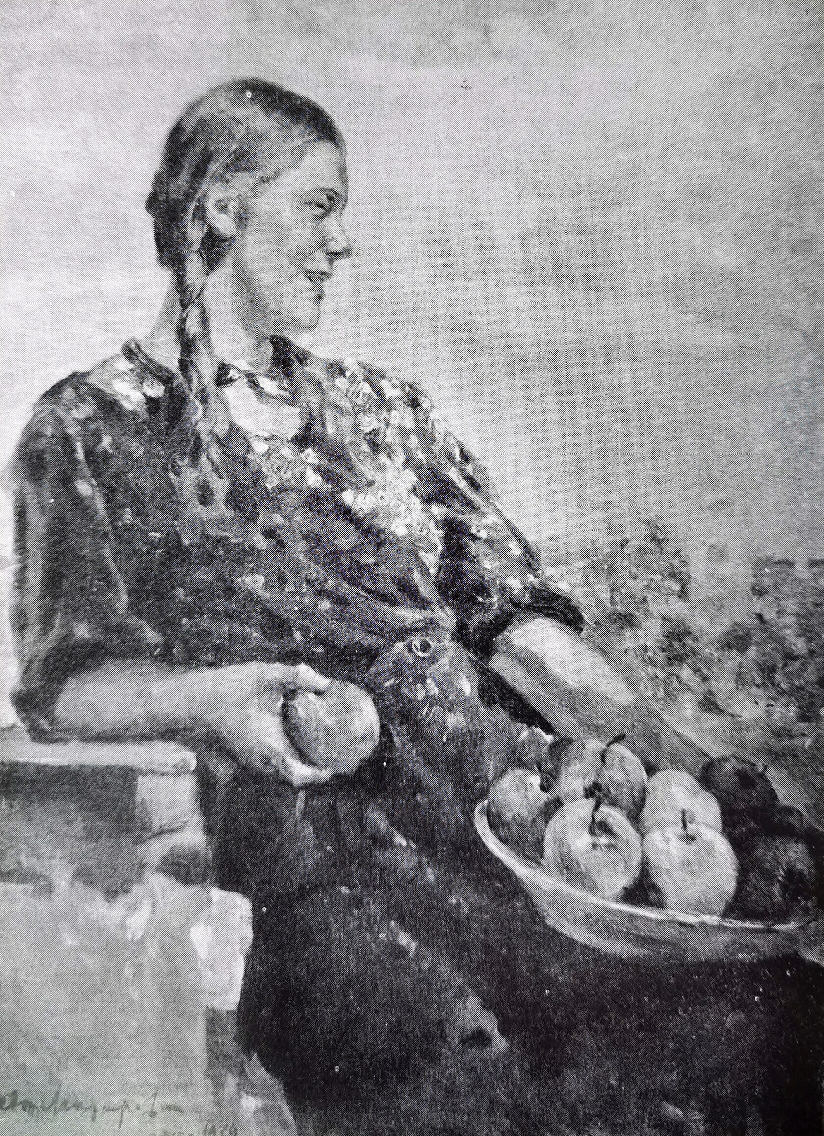 Девушка с яблоками, 1939 г.