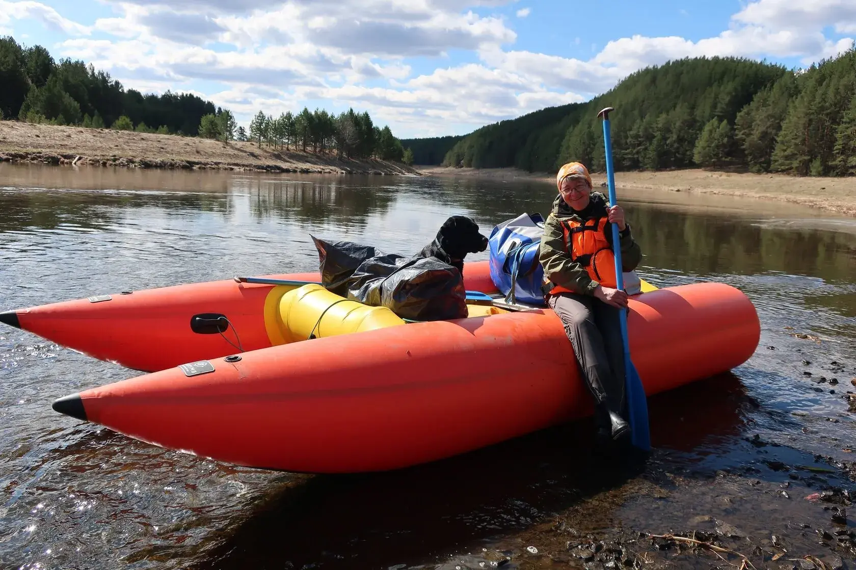 Катамаран Колумб НР450 с надувной рамой