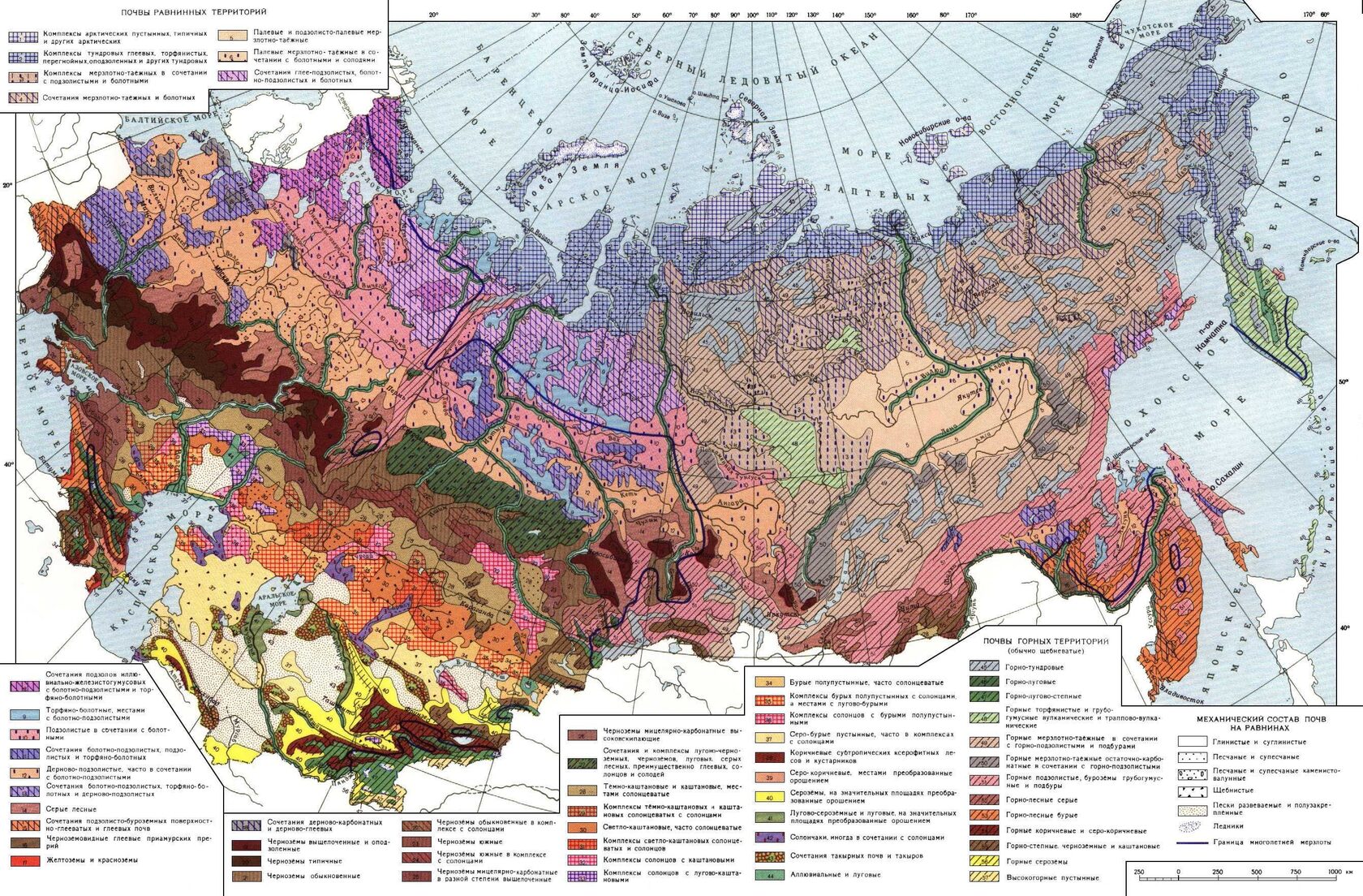 Карта почв России