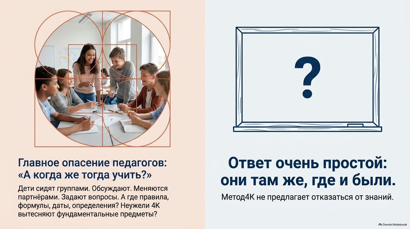 А когда же тогда учить? Ответ: знания остаются на месте