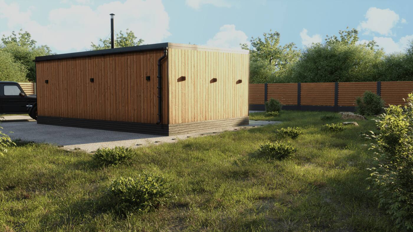 Каркасный дом Горизонт 54 · баня, 54 м², кадр 3 со сдачи объекта