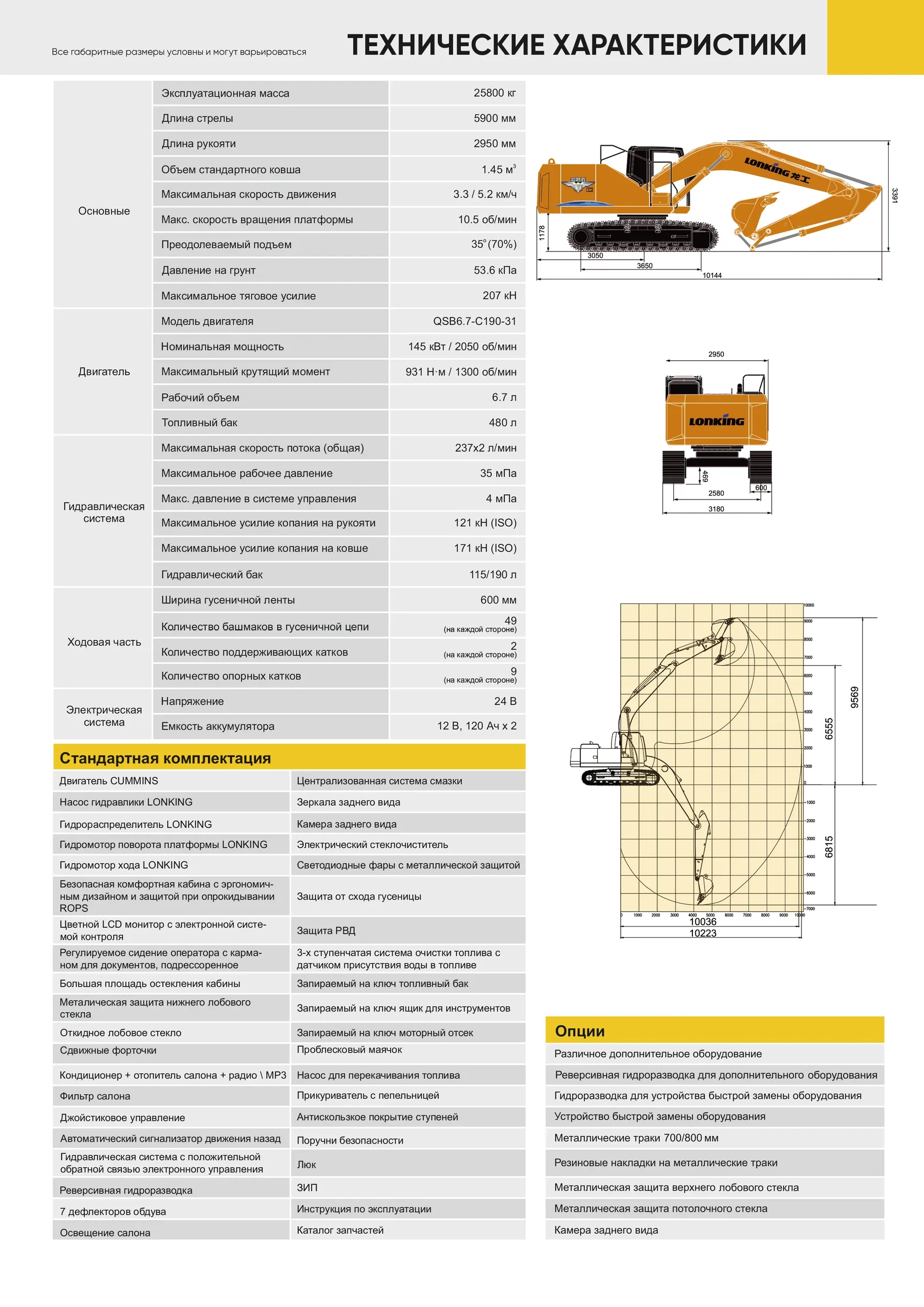 Гусеничный экскаватор LONKING CDM 6245