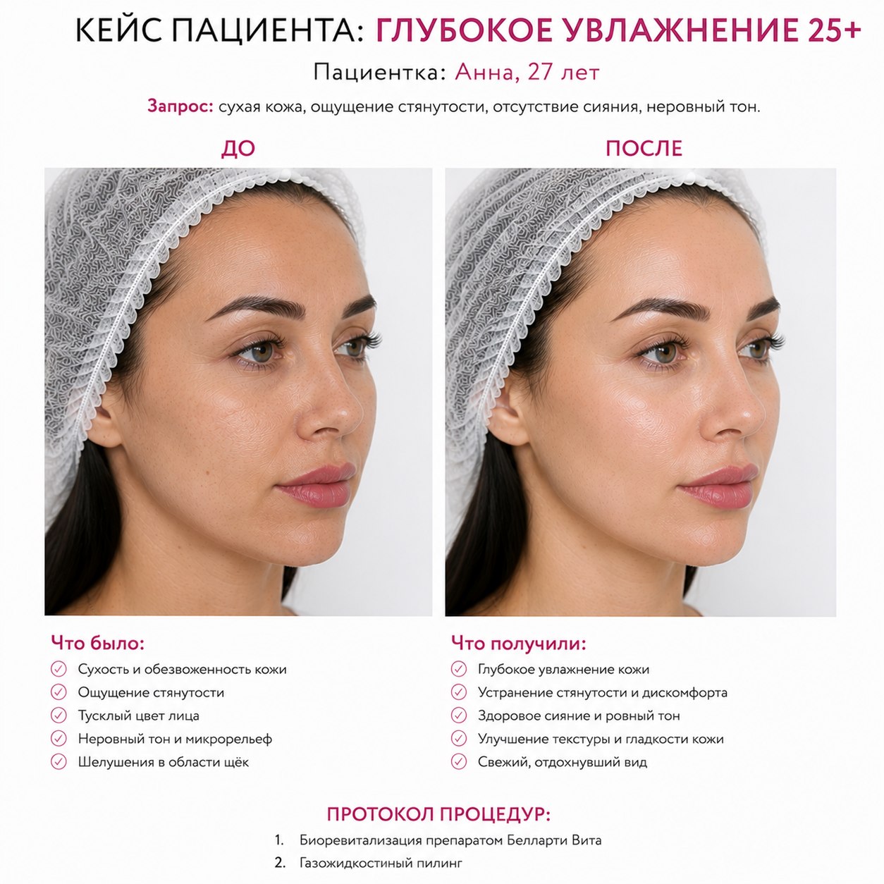 Кейс пациента до и после