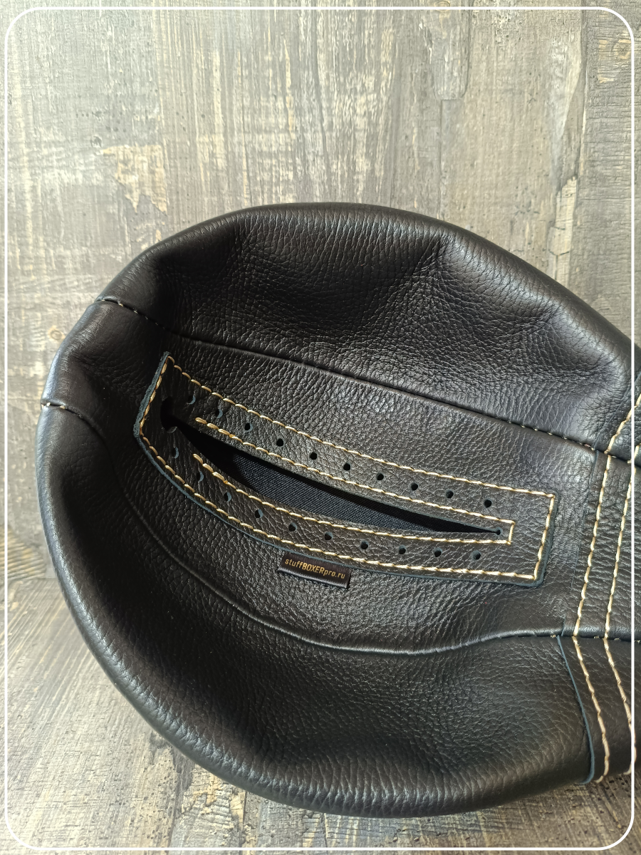 Чехол груши силомера кожаный чёрный