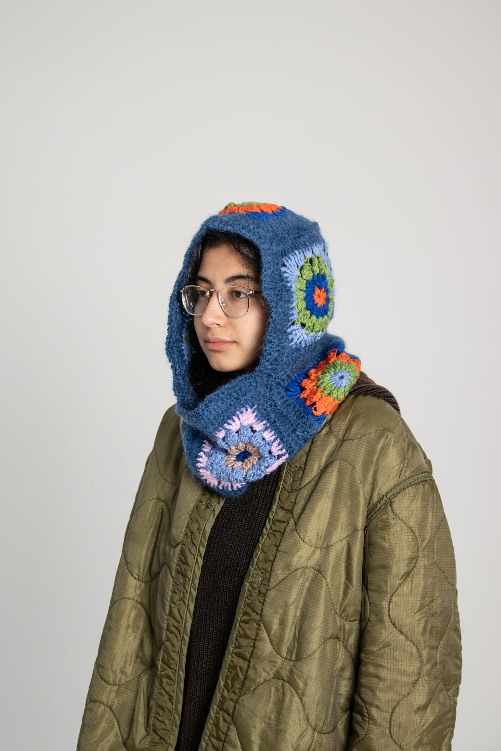 bien, bienmagazine, knitted hood, scarf