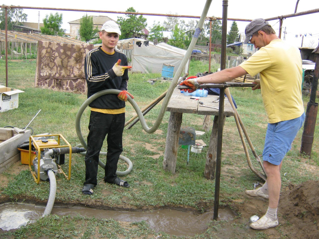 Бурим под воду