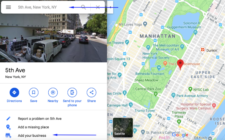 add business search line
