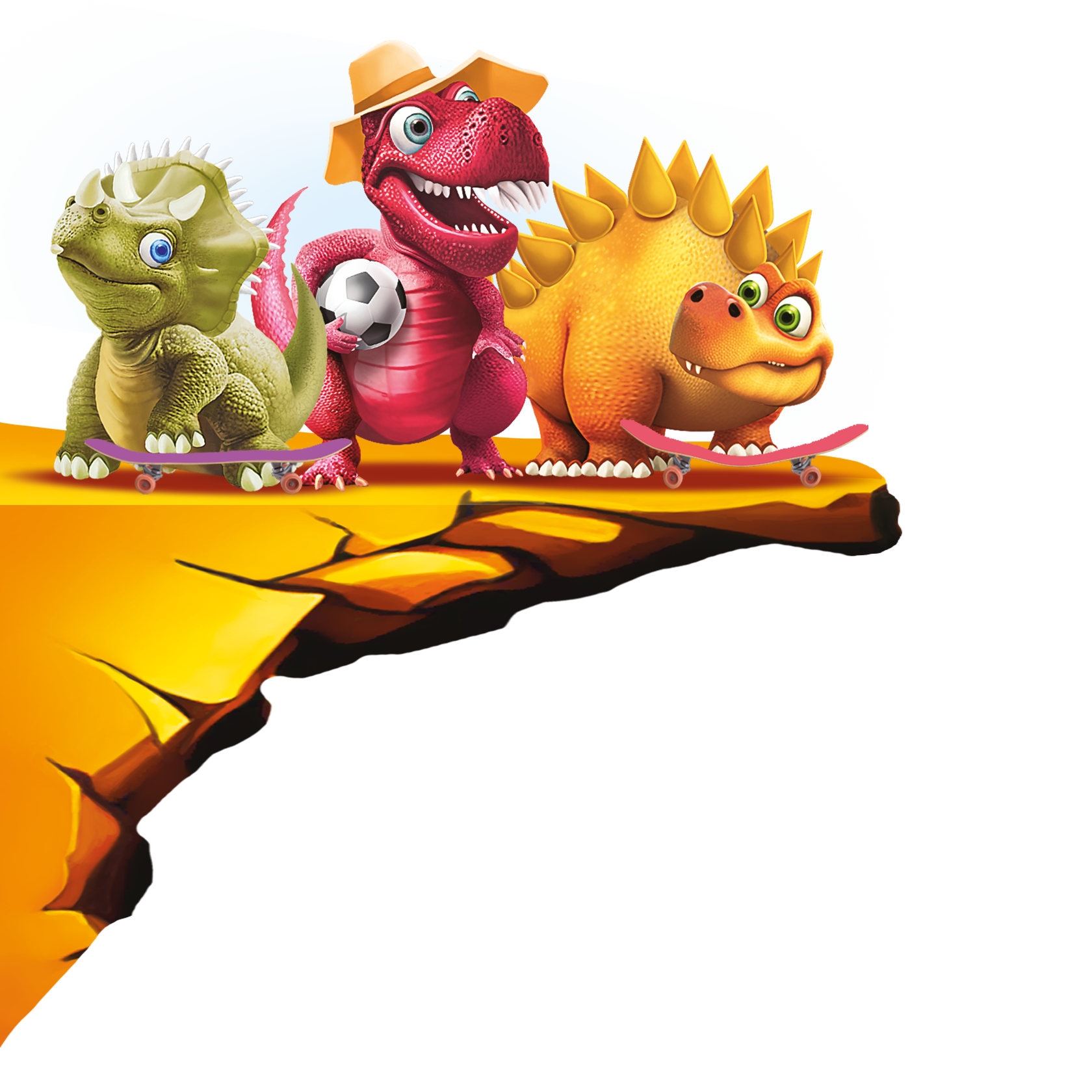 веселый динозаврики 