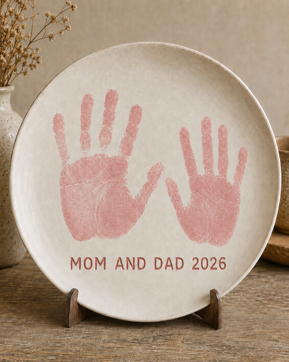 This private gender reveal nyc idea lets couples choose a meaningful pottery reveal style with pink or blue clay.