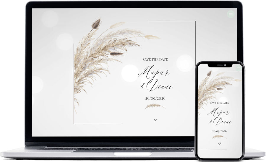 приглашение на свадьбу в стиле эко-шик