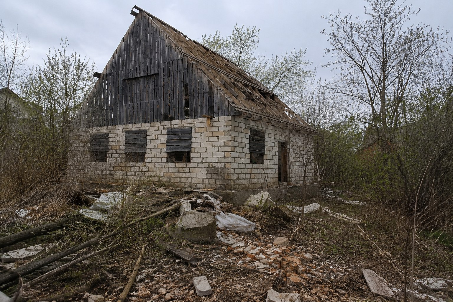 Участок до работ