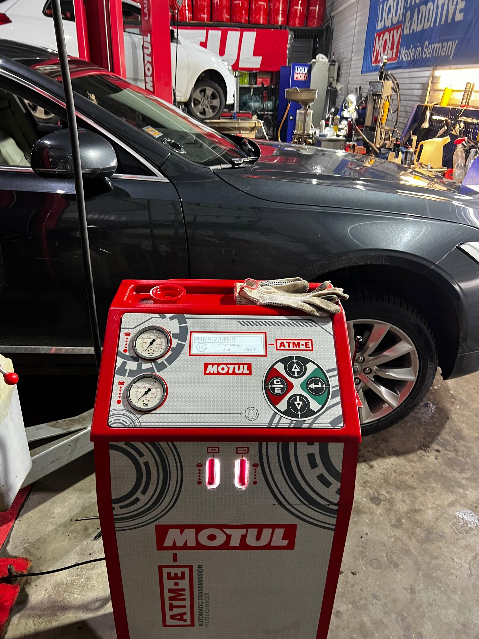 Результат замены масла в Motul Team