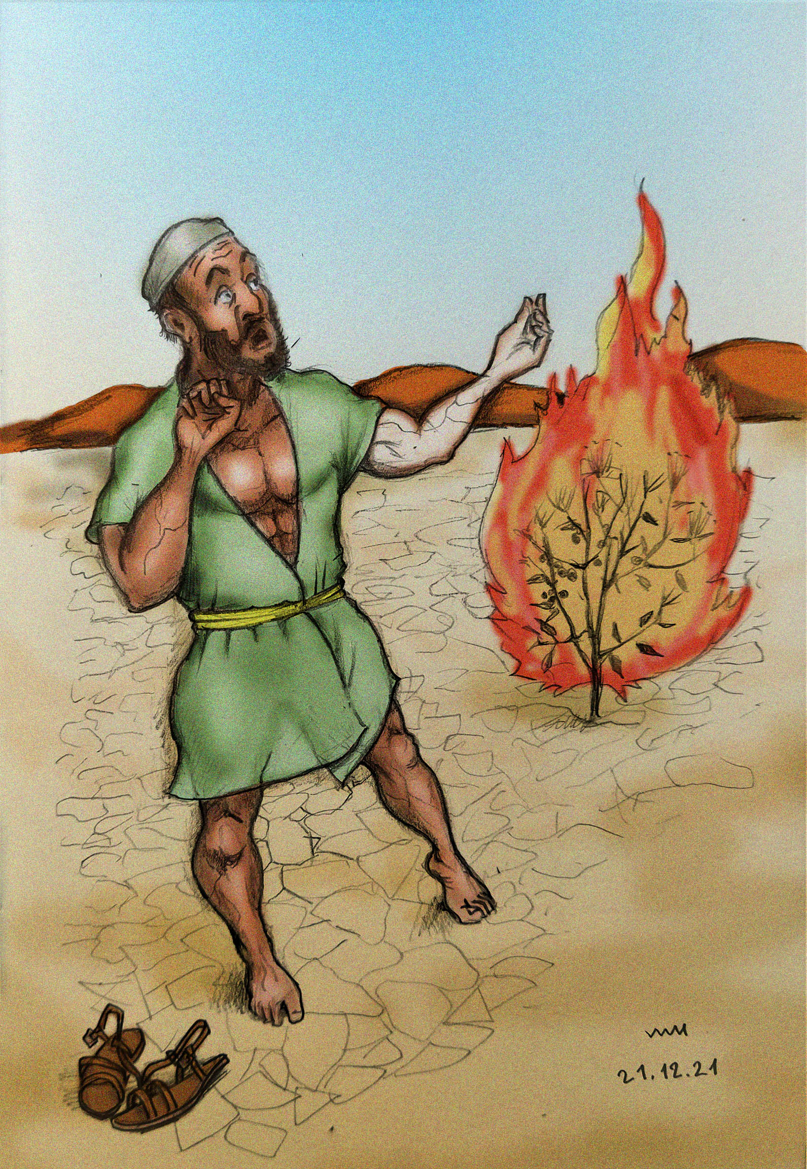 Недельная глава Шмот - рисунок художника Йосифа Лихтарева