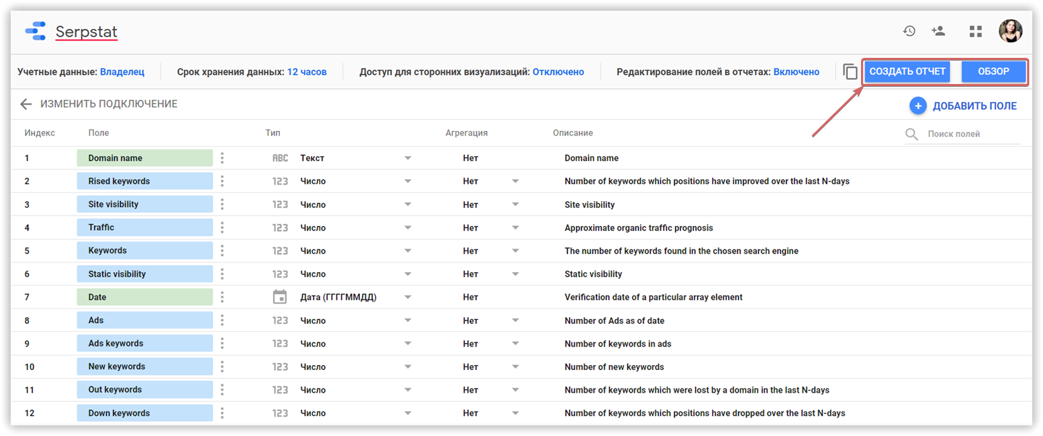 Установите коннектор Serpstat с Google Data Studio в пару кликов 16261788503839 Установите коннектор Serpstat с Google Data Studio в пару кликов 16261788503839