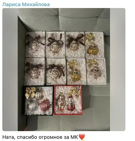 Ёлочные игрушки участницы с другого мастер-класса школы