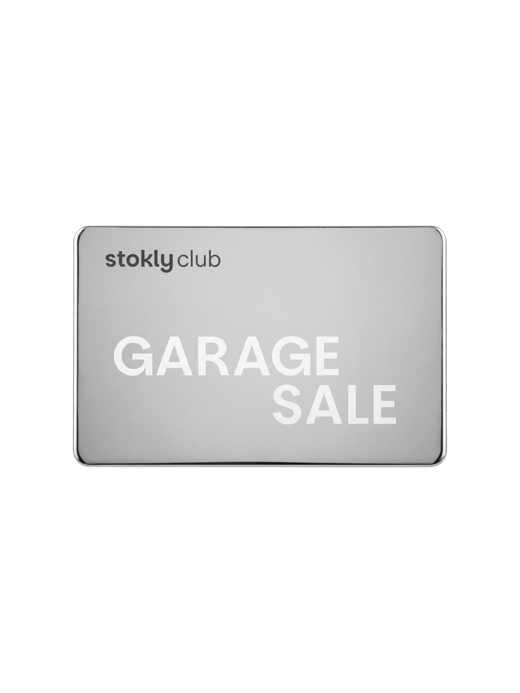 Карта Stokly Club Garage Sale