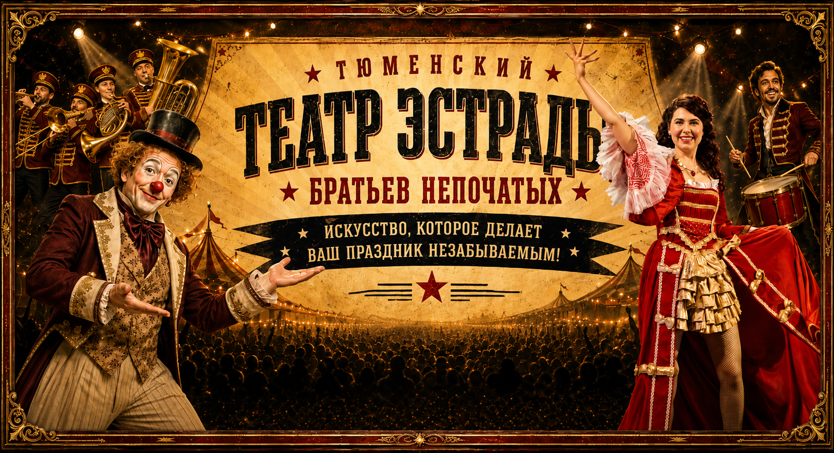 Тюменский театр эстрады братьев Непочатых. Искусство, которое делает ваш праздник незабываемым