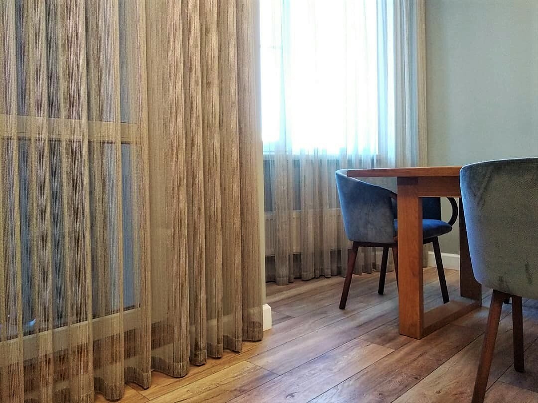 пошив штор и тюля на заказ в студии Лаконика