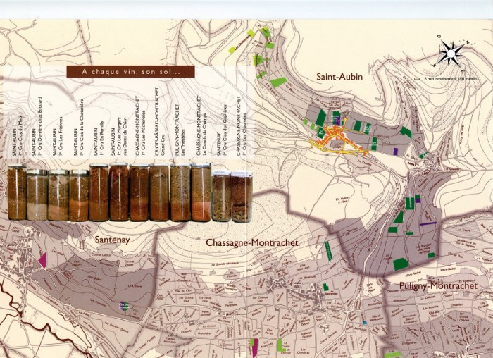 Map of Domaine Hubert Lamy vineyards