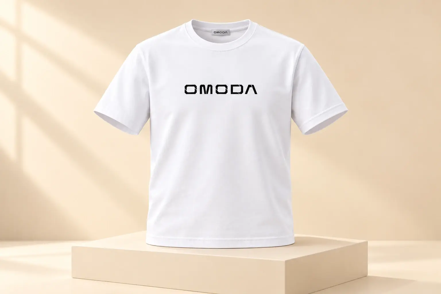 Футболка OMODA, белая — пошив корпоративного мерча СТЕЖ