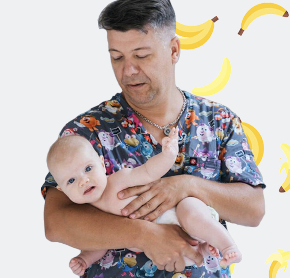 Стул у малыша после банана