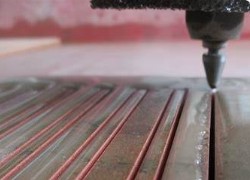 Гидроабразивная резка керамогранита под углом 45°