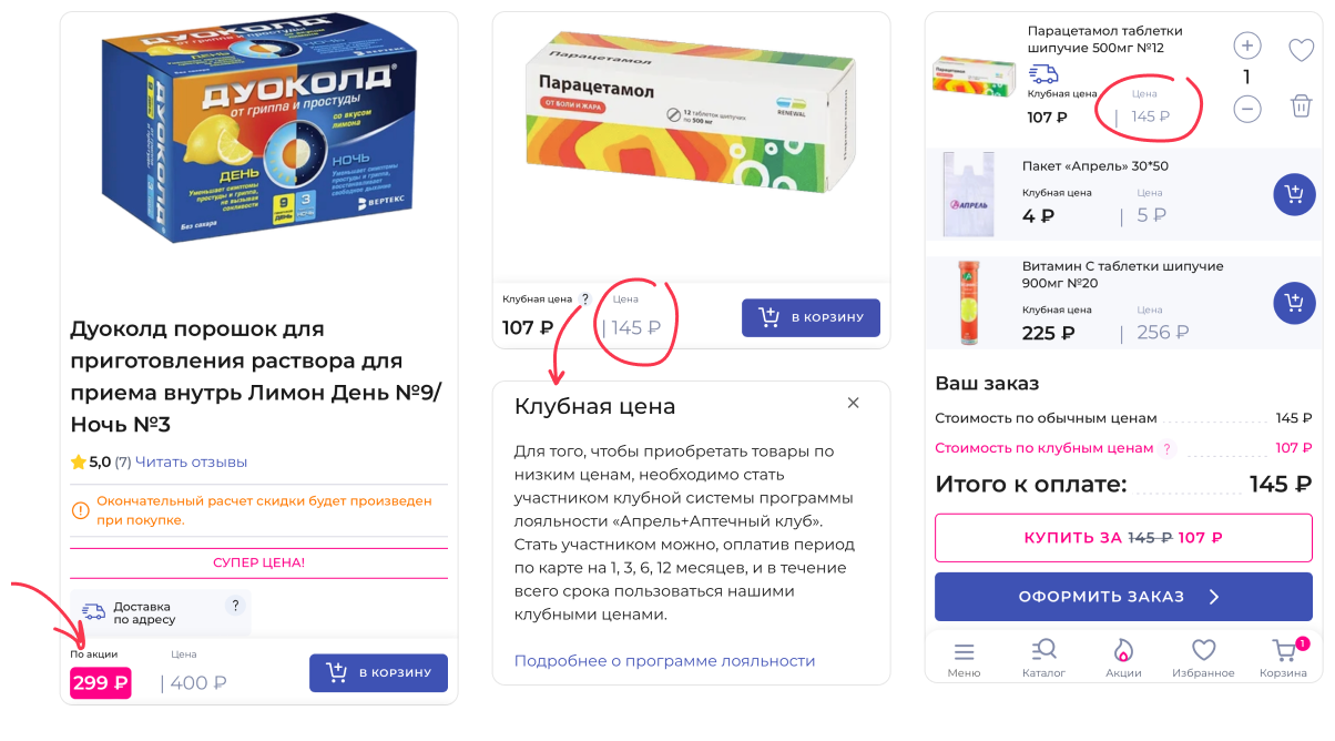 17 UX карточек товаров на сайтах онлайн-аптек